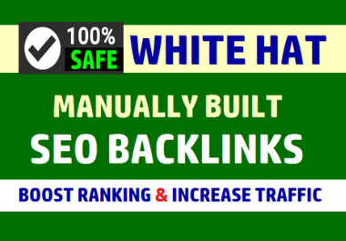 I will provide 150 SEO backlinks white hat manual lin...