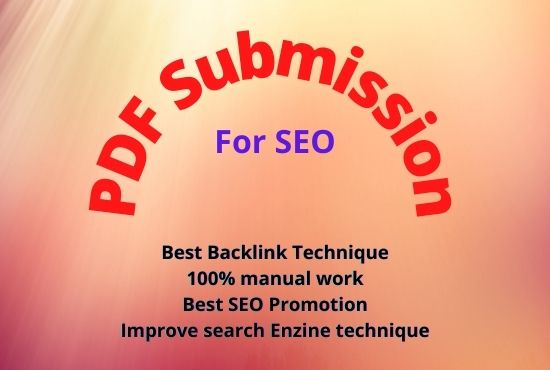 PDF Submission to 10 document sharing sites manually