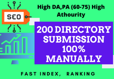 I will do directory submission to 200 high authority ...