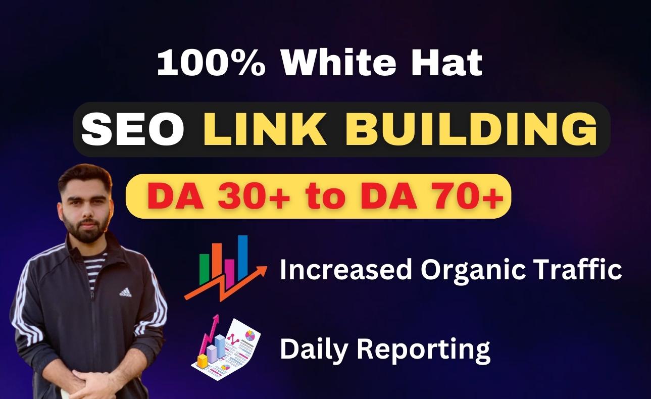 High Authority Whitehat SEO backlinks which will impr...
