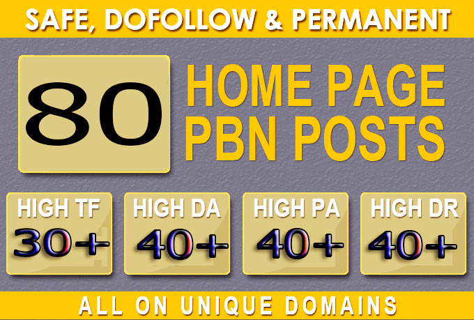 Fabricate 80+ Backlink with 40+ Da 40+ PA DOFOLLOW an...
