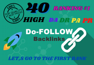 i will do 40 manually high DA DR PA PR backlink for h...
