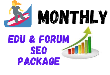 provide monthly seo powerfull edu and forum backlink ...