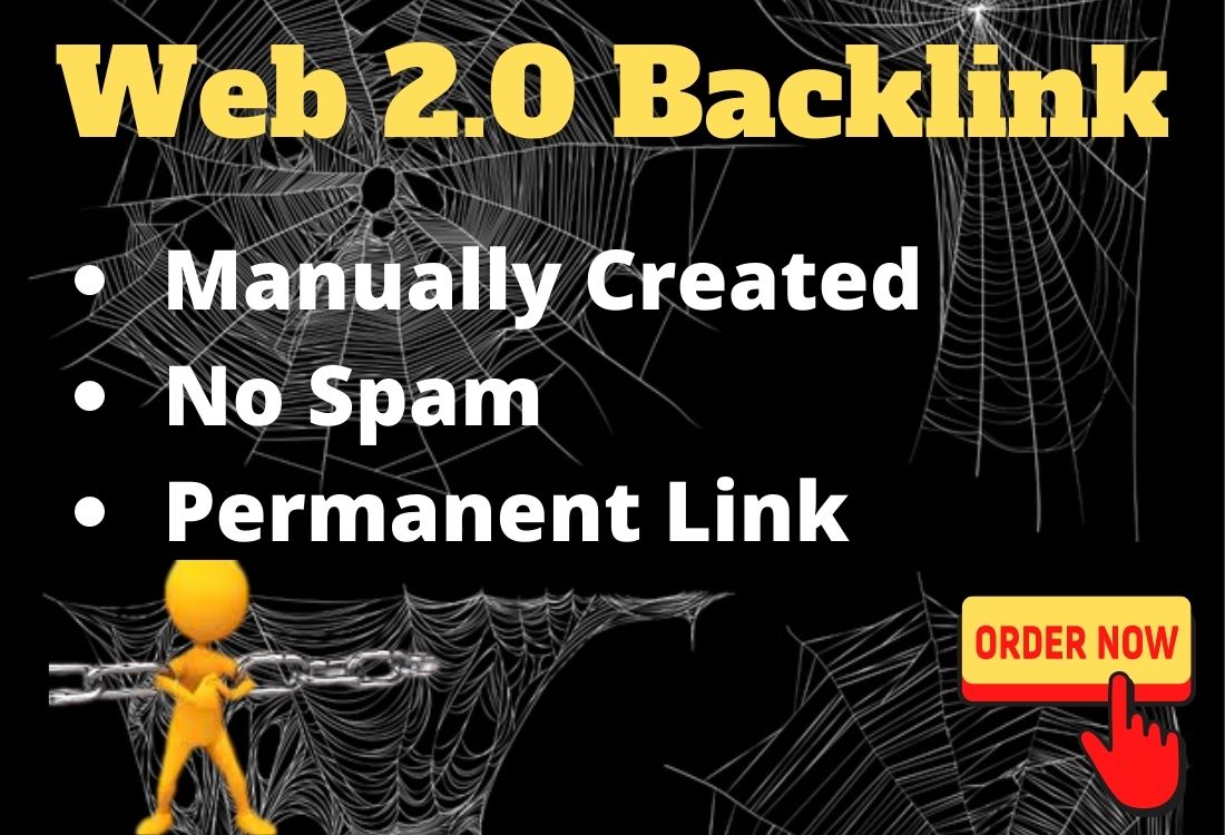 I will create manually 25 high authority Web 2.0 Back...