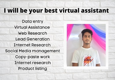 I will be your virtual assistant for any kind of task...