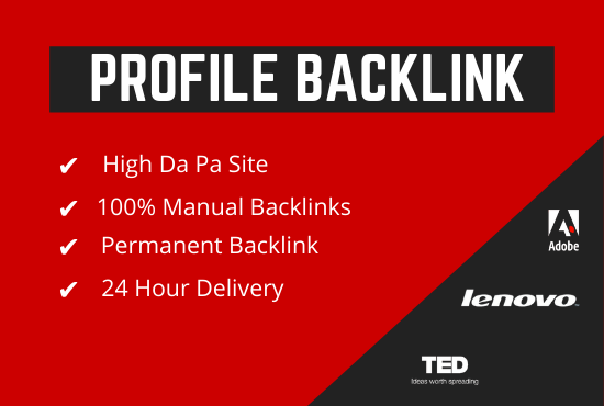 I will create 40 unique and high da SEO profile backl...