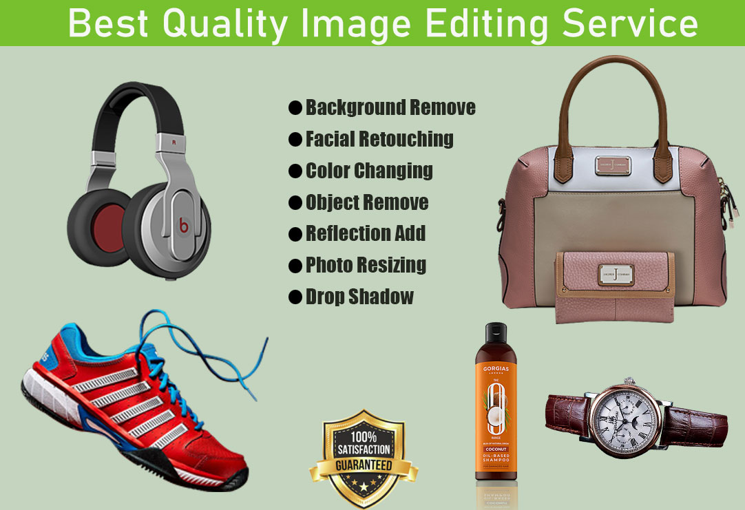 I will remove background, color changing and retouch...