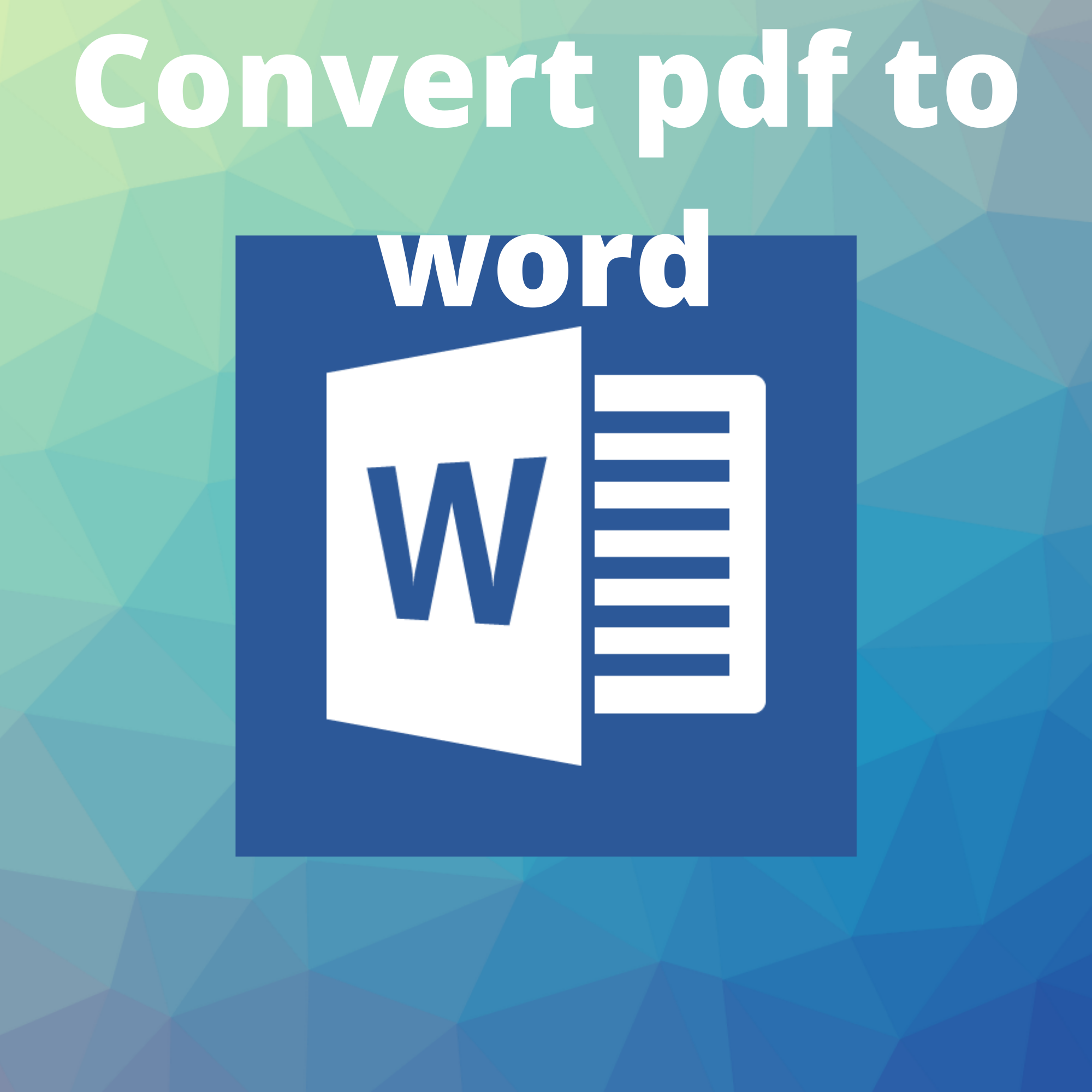 convert Your Document to word file