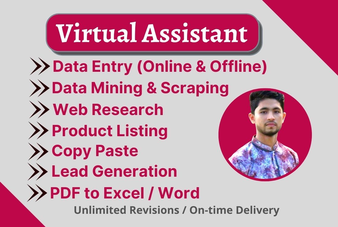I will do accurate data entry, copy paste, web rese...