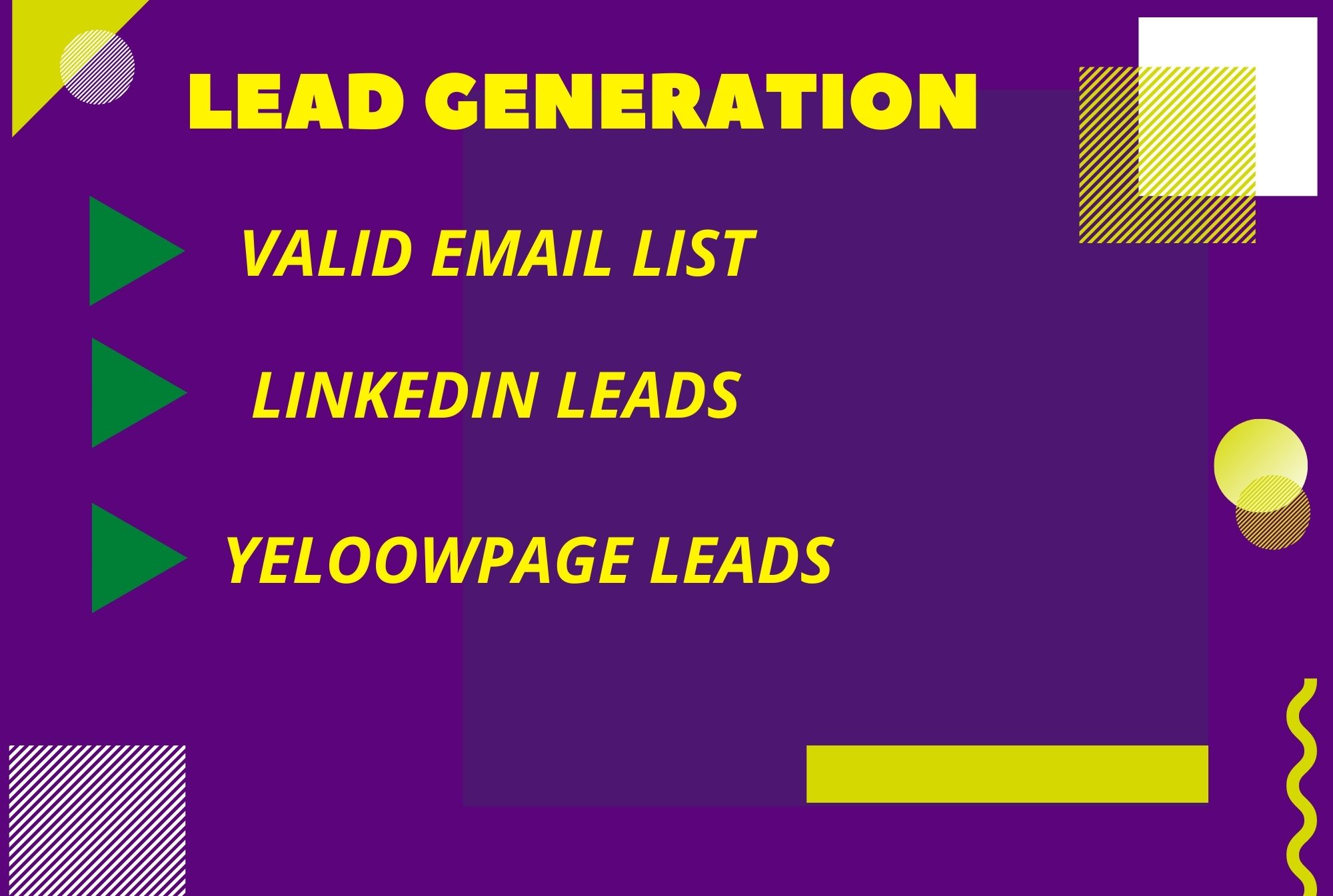 I will provide targeted valid email list form USA or ...