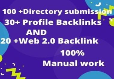 I will do 150+ high authority mix backlinks manually ...