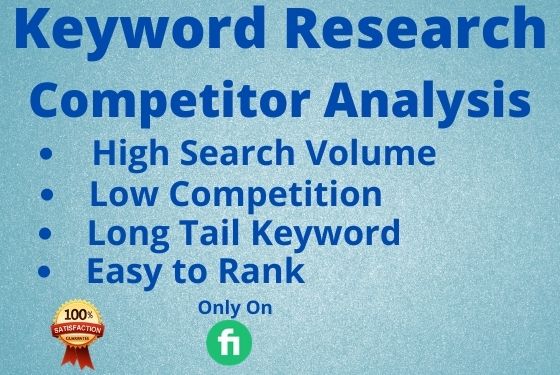 I will do In-depth seo keyword research and competito...