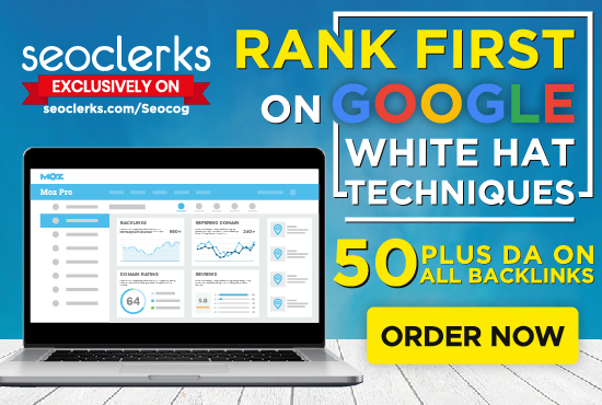 Rank First with 300 Backlinks DA50 Plus and White Hat...