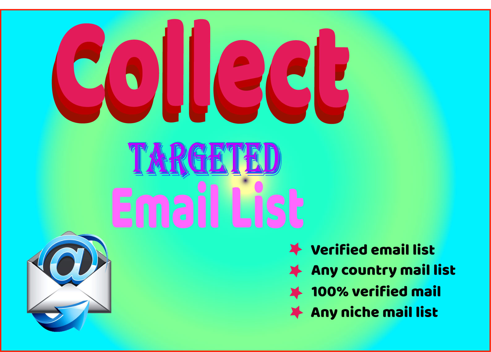 I will collect niche targeted email list or bulk emai...