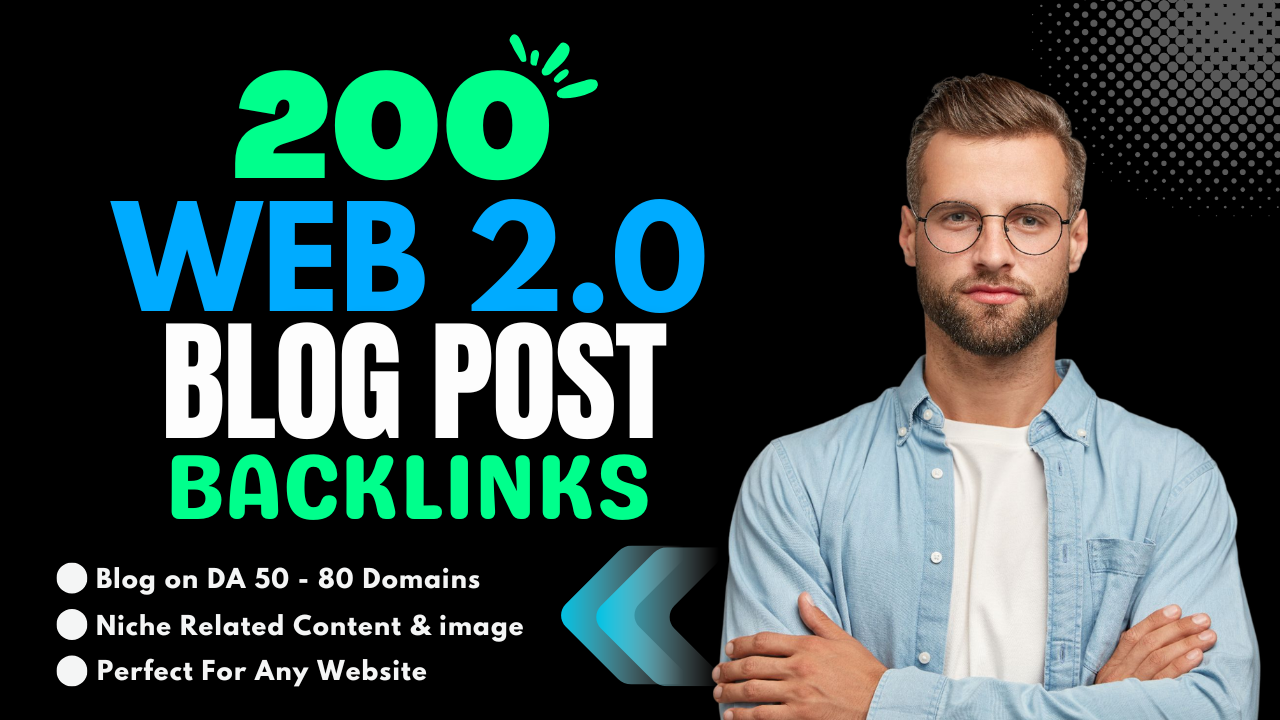 Get 200+ Web 2.0 Post With Dofollow SEO Backlinks