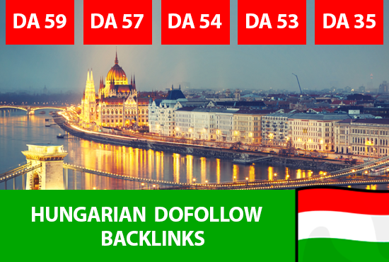 I will place backlinks in my 5 hungarian sites, hung...