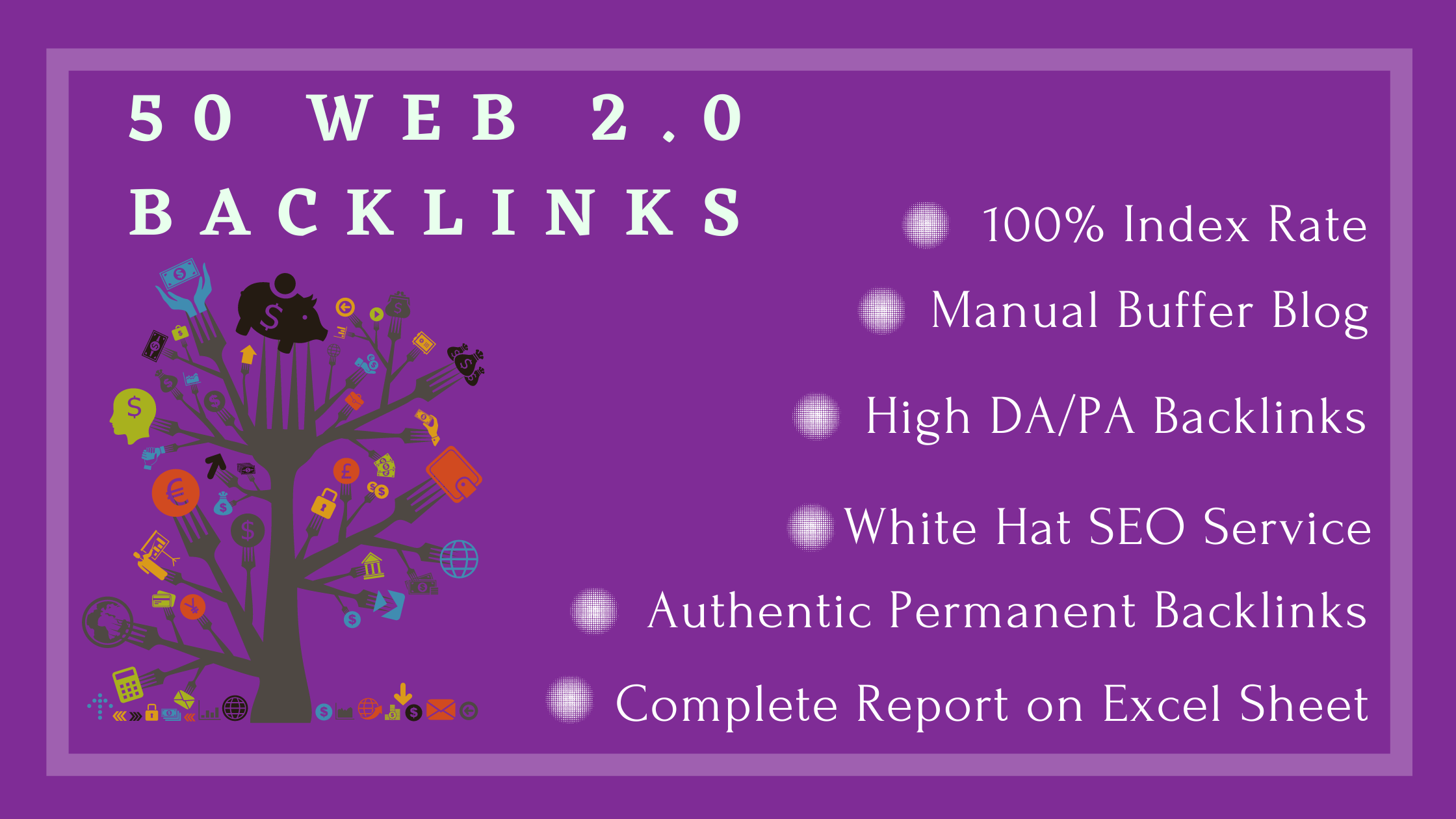 I will provide 50 high authority web 2.0 backlinks to...