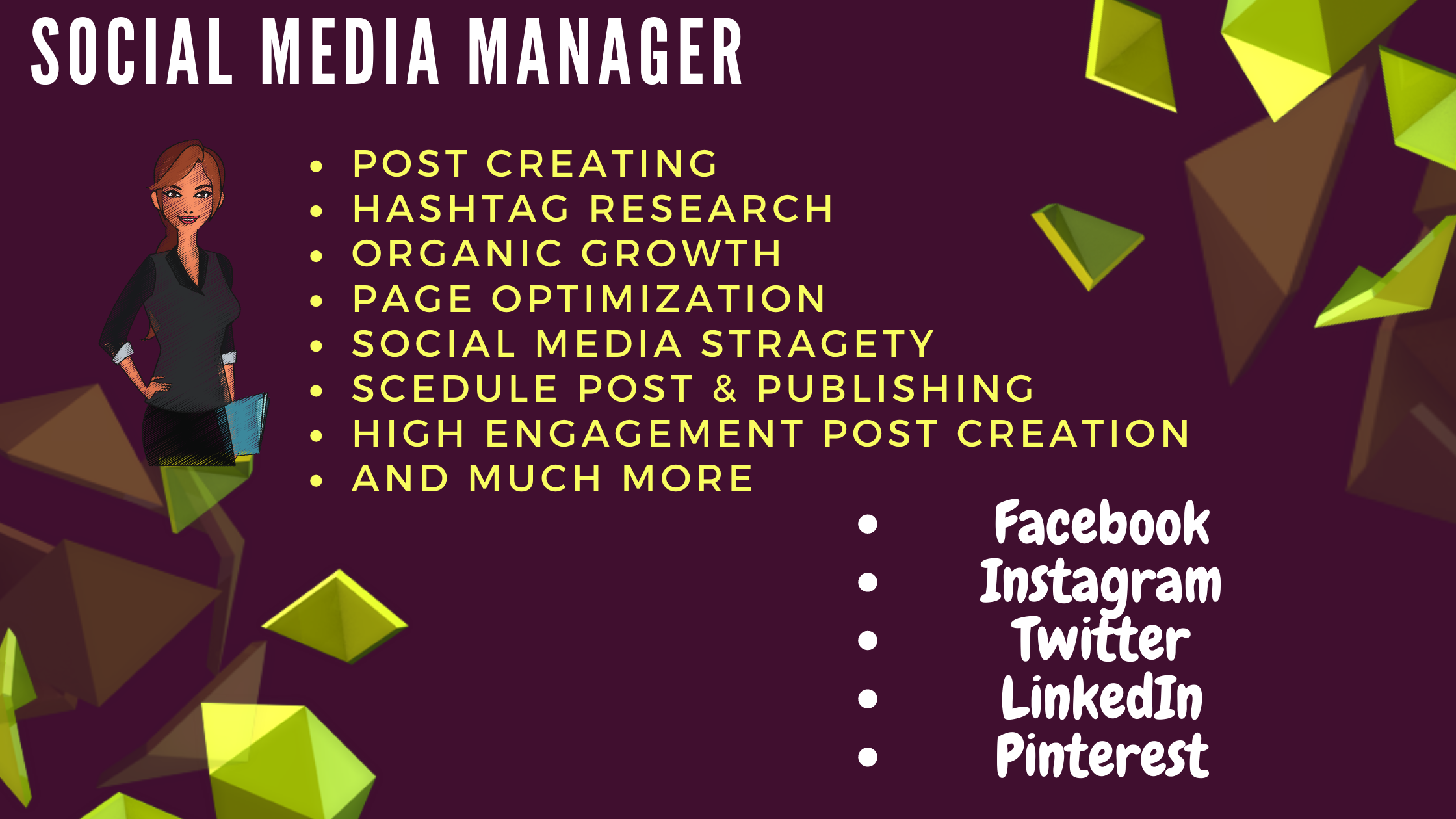 I want to be your Professional Social Media Marketing...