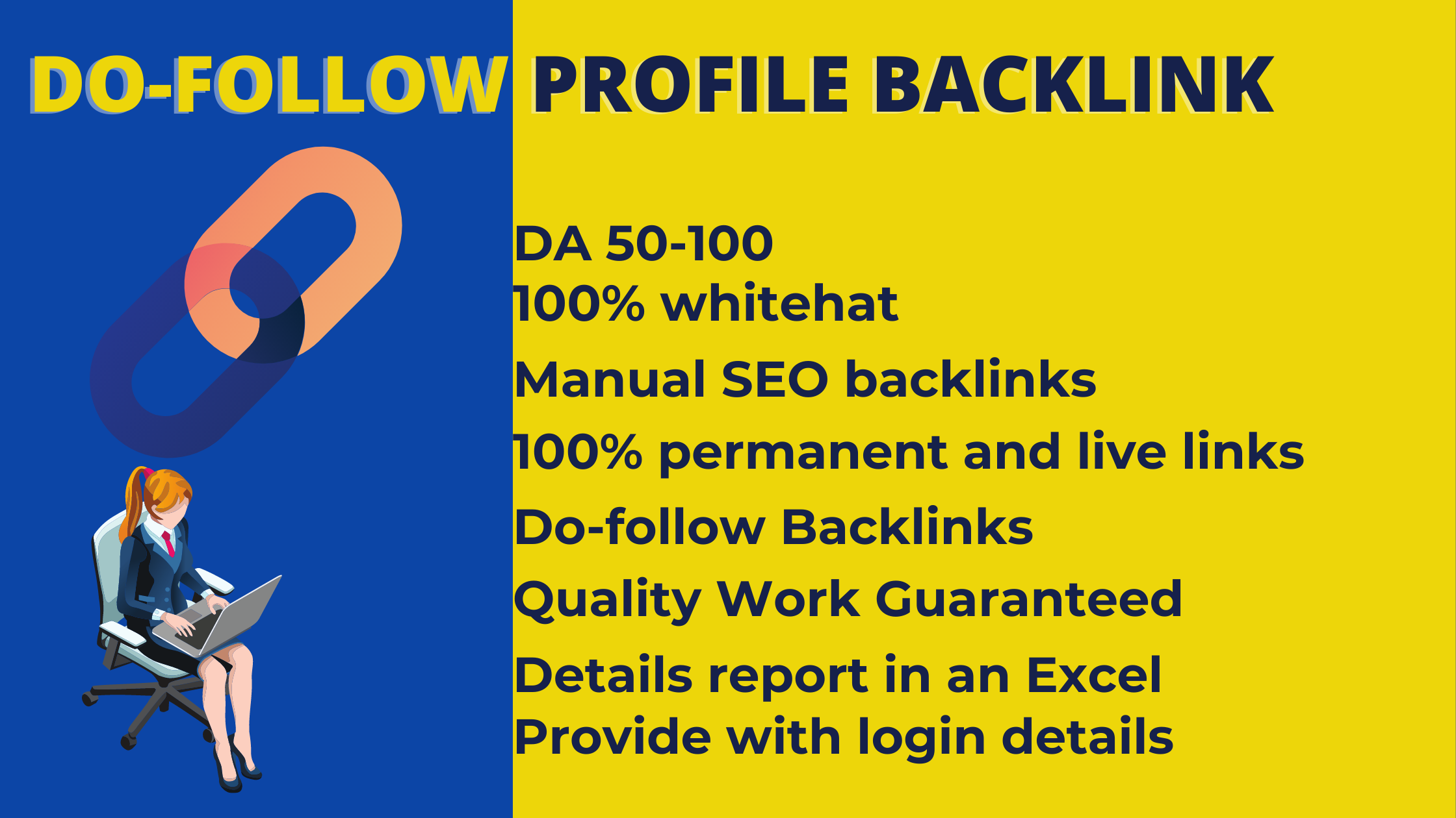 I will provide 50 Profile Backlinks Manually on High ...