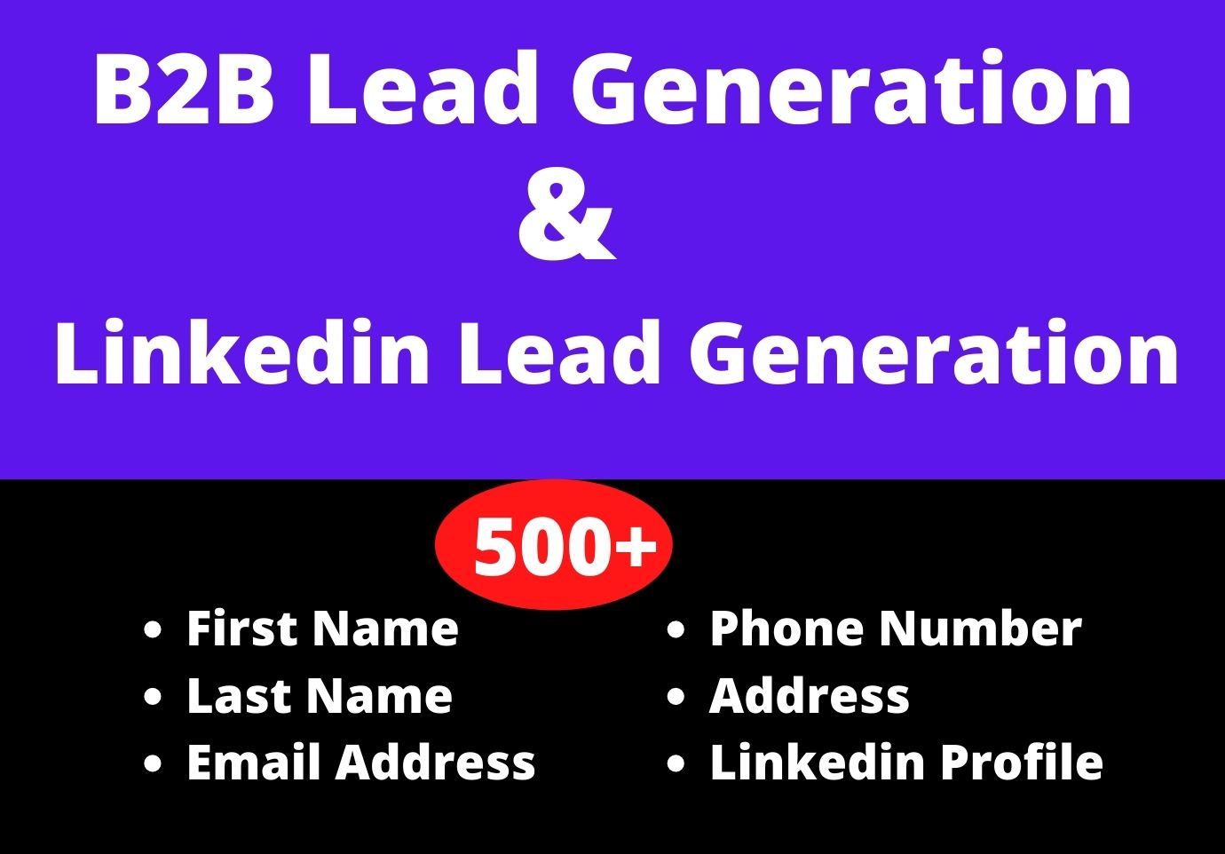 I will provide B2B lead generation and linkedin lead ...