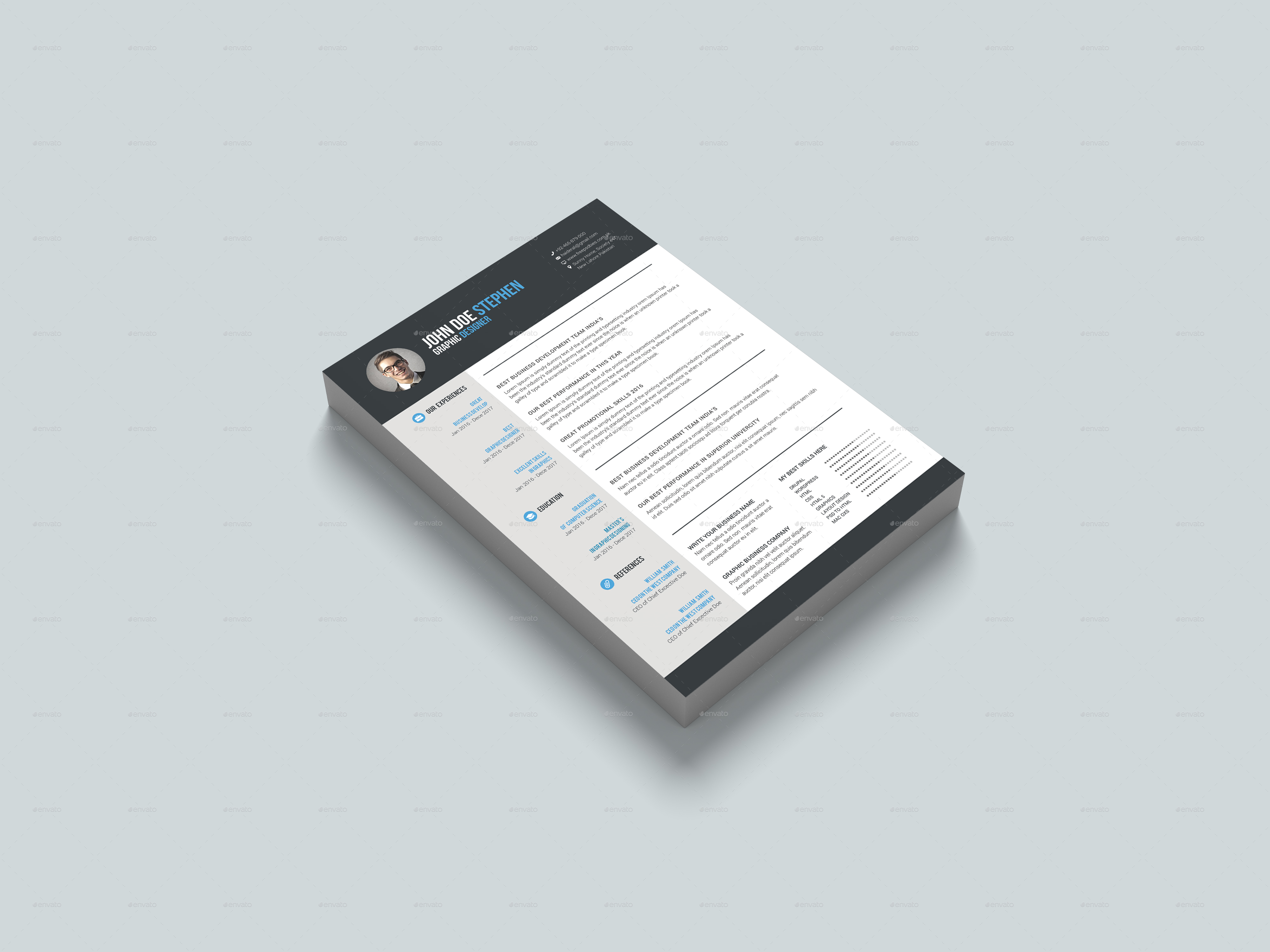 I will do modern, custom resume design