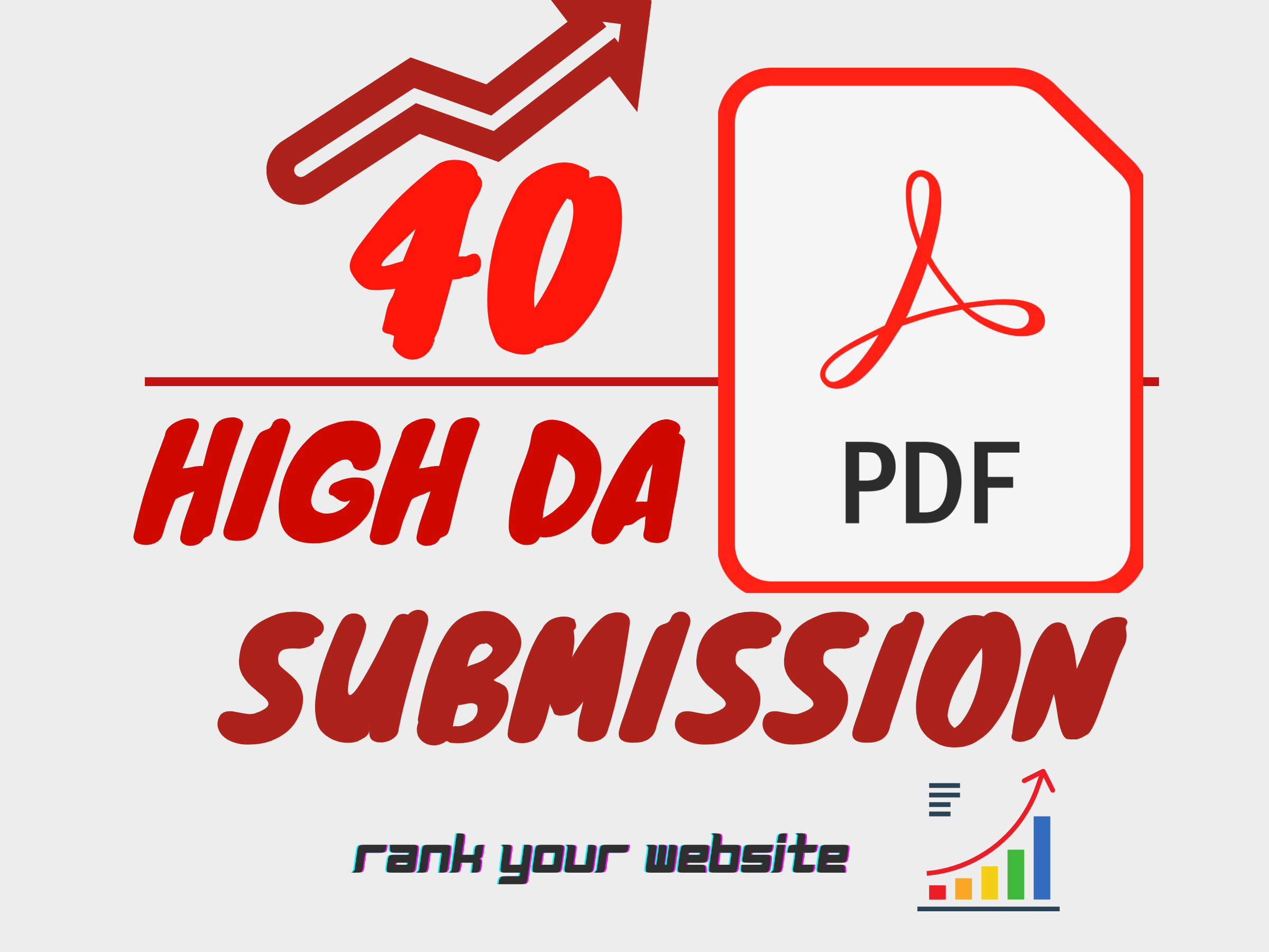 I will manually do 40 PDF submission to high DA websi...