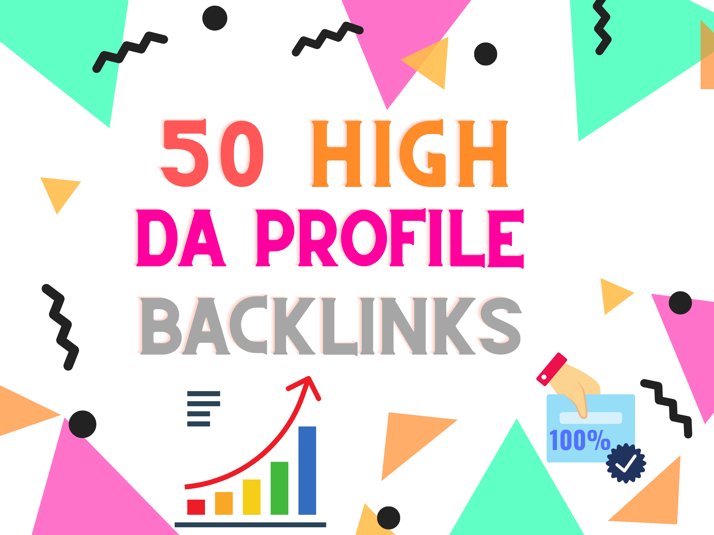 I will do high domain authority SEO profile backlinks