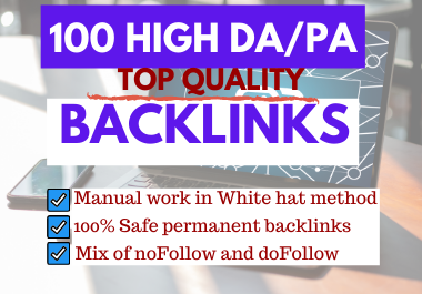 I will do 100 high domain authority SEO profile backl...