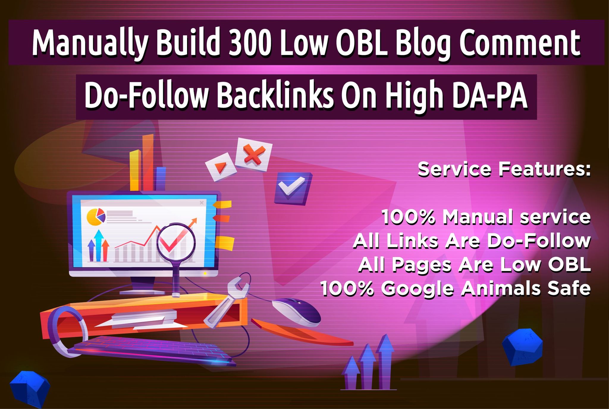 I will do 300 high authority and powerful blog commen...