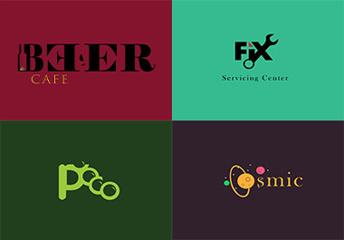 2/3 creative unique simple minimalist logo design for...