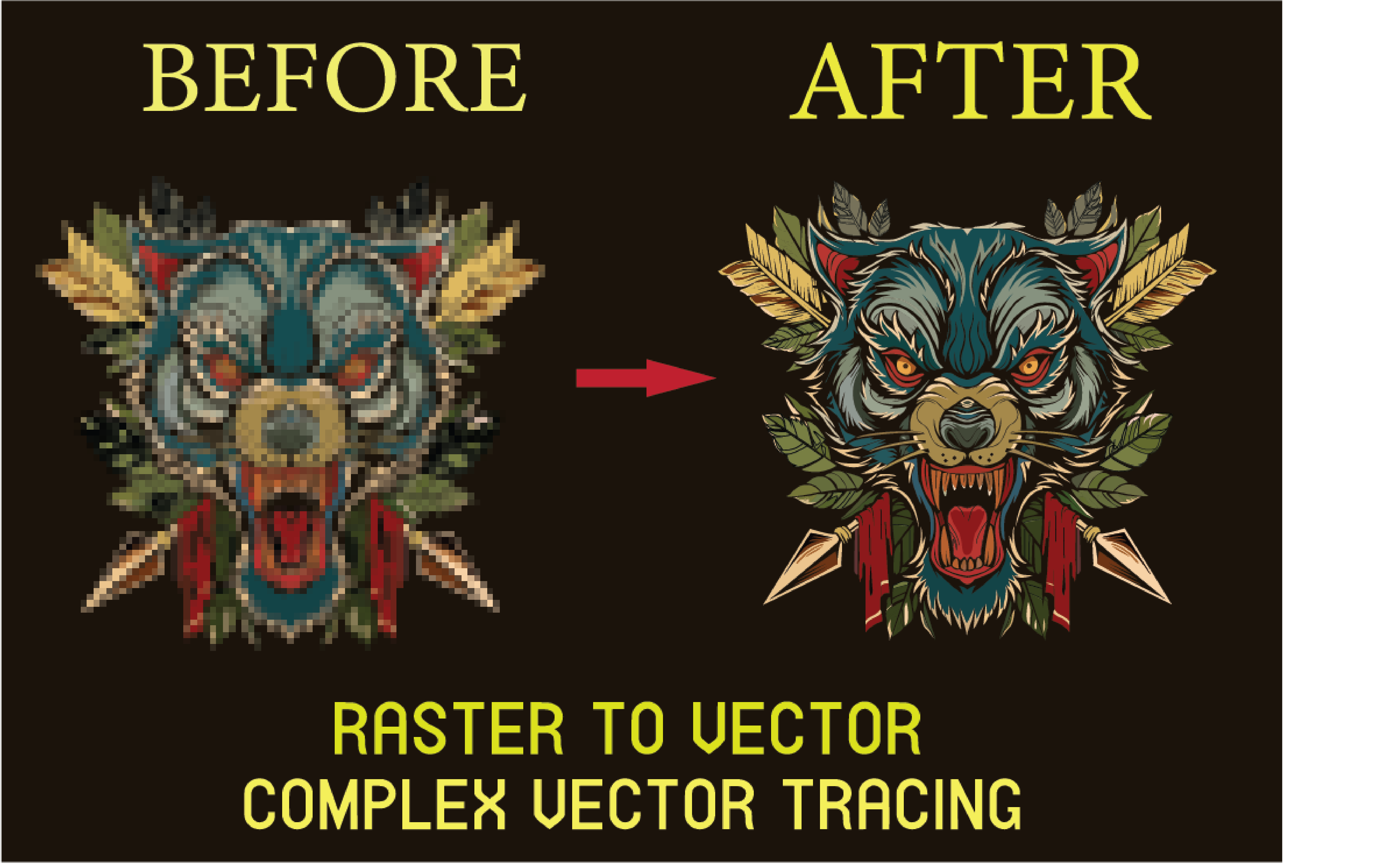 You will get redraw, convert to vector trace logo, ...