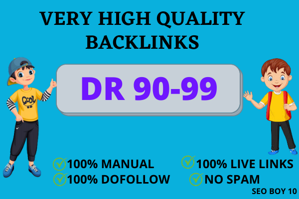 I will now provide 10 high quality DR backlink servic...