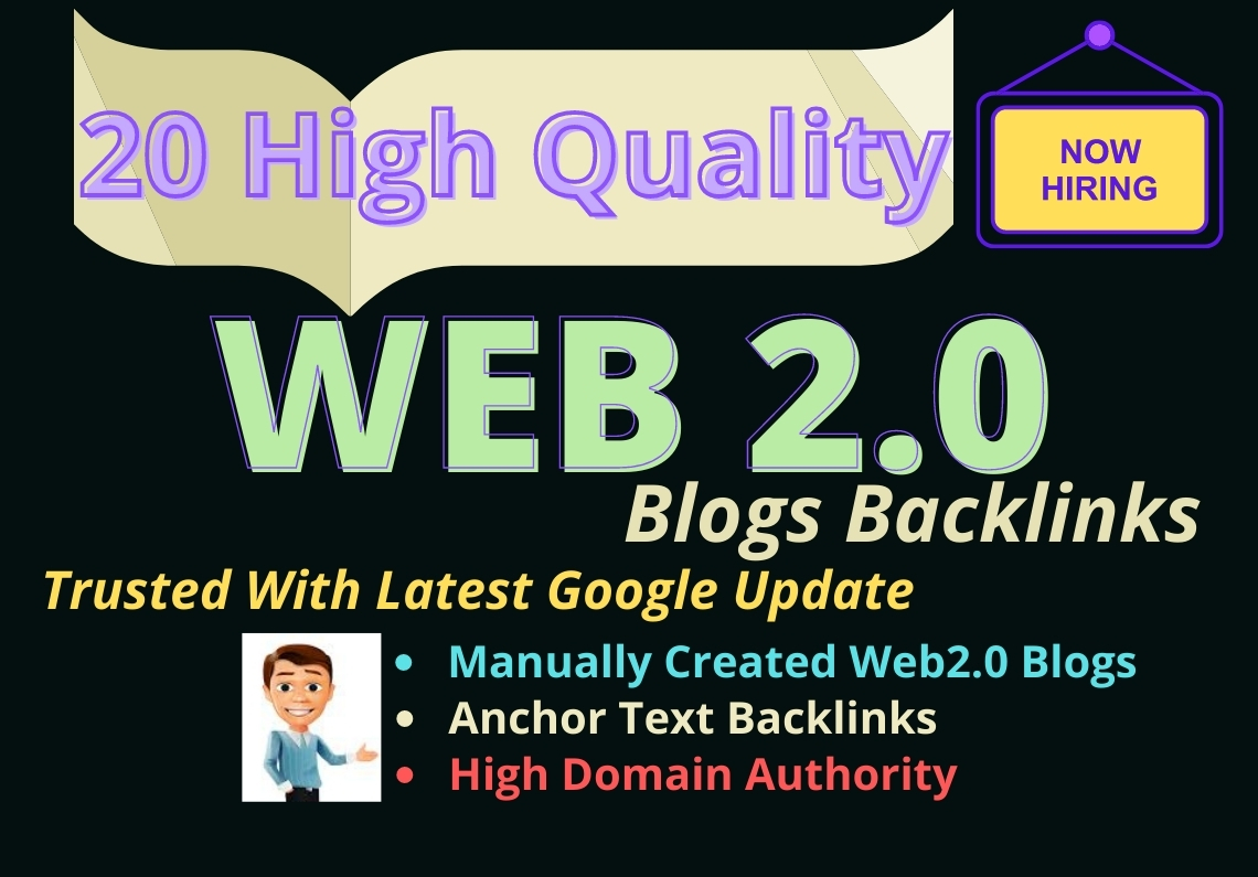 Latest Google Algorithm For 20 HQ Web2.0 Dofollow Bac...