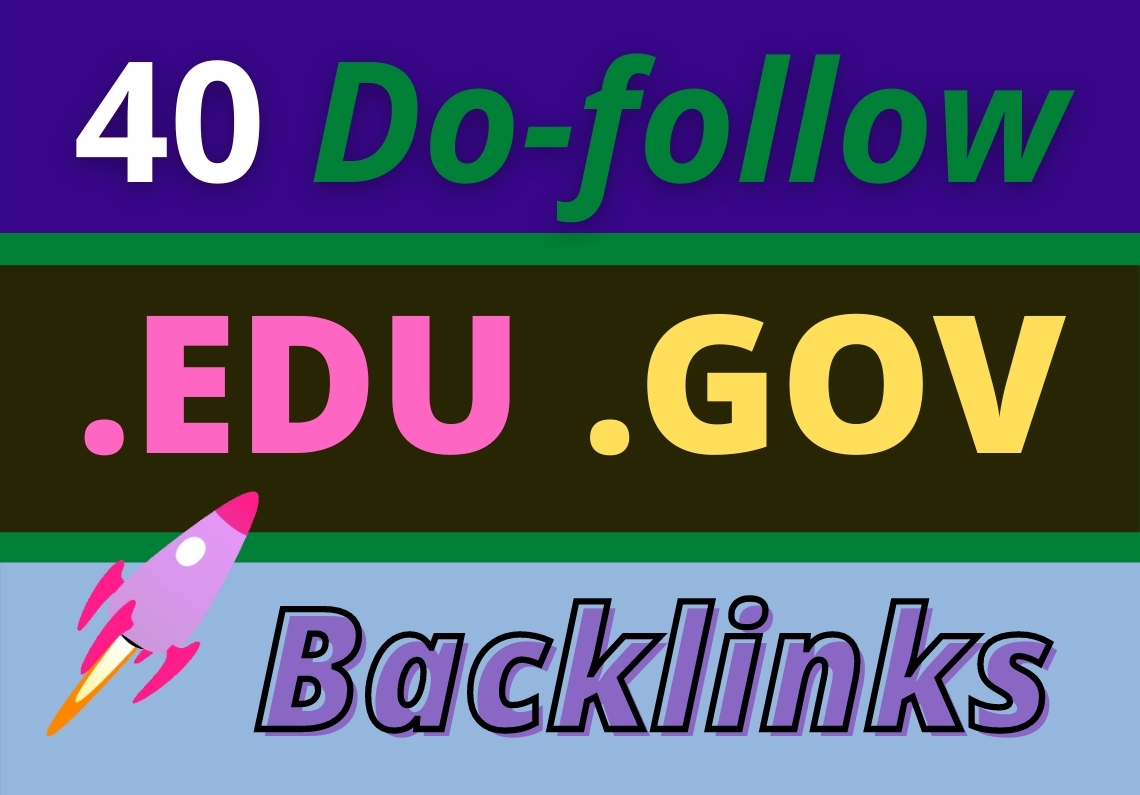 Provide Manual 40. EDU & 40. GOV profile backlink...