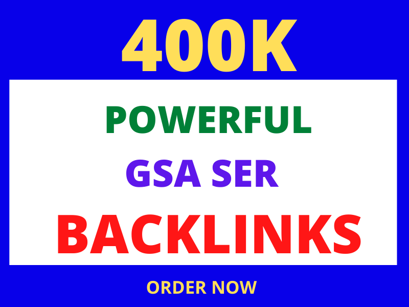 I will provide 400K GSA seo backlinks for faster inde...