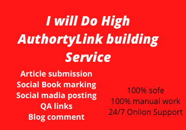 I will do high authority Dofollow Backlink Link build...