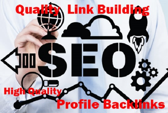 I will 50 SEO profile backlinks white hat manual link...