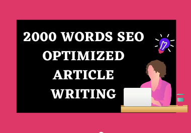 Professional SEO optimized Content/ Article Writing o...