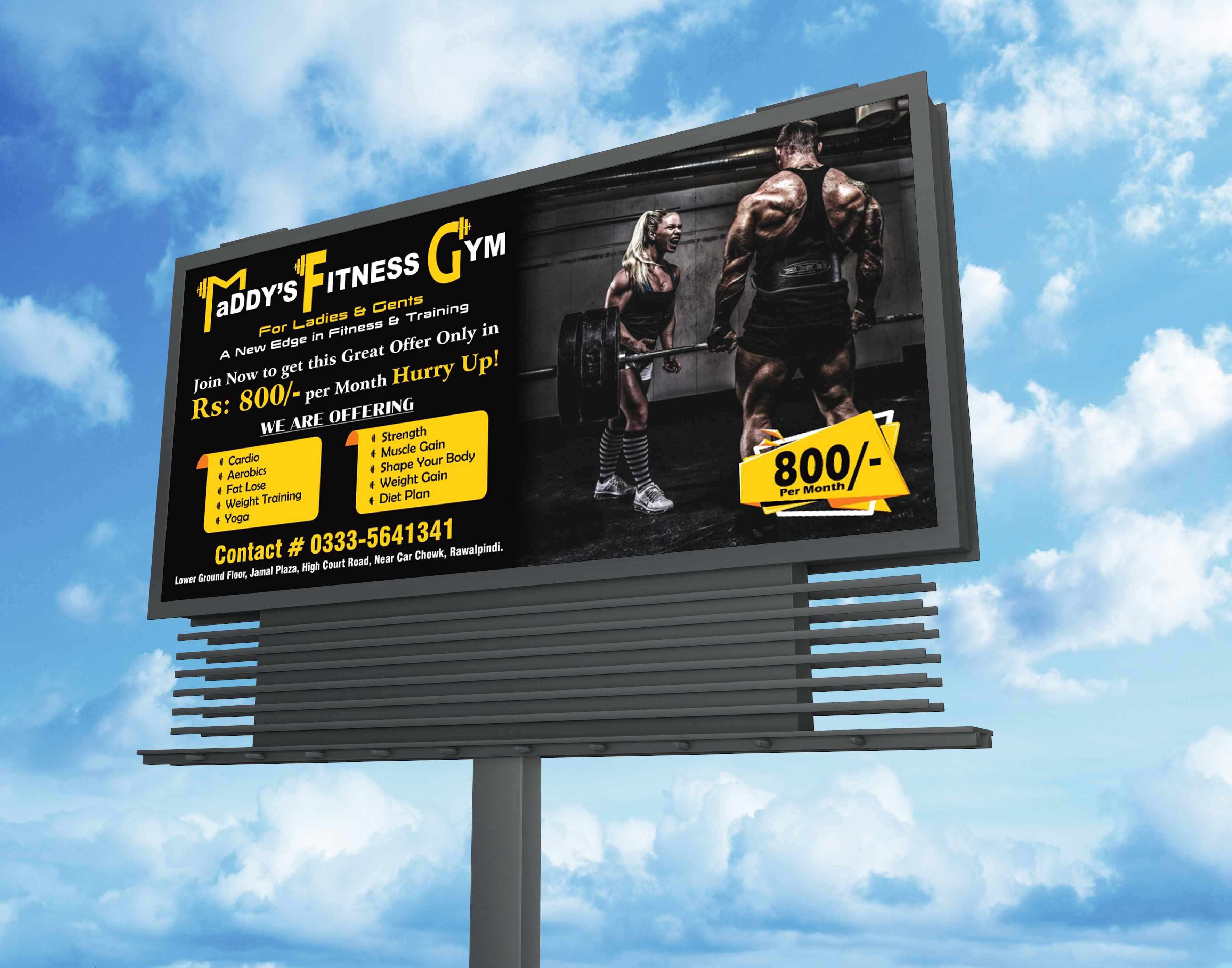 I will design your creative billboard, signboard, s...