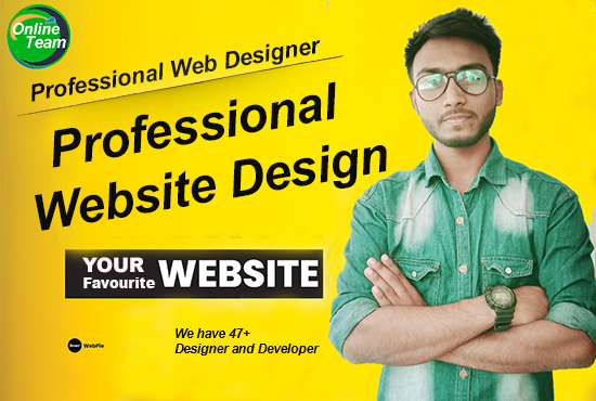 I will do Professional Website Design with High-quali...