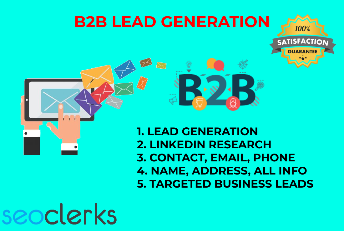 I will provide all kind of Lead Generation with valid...