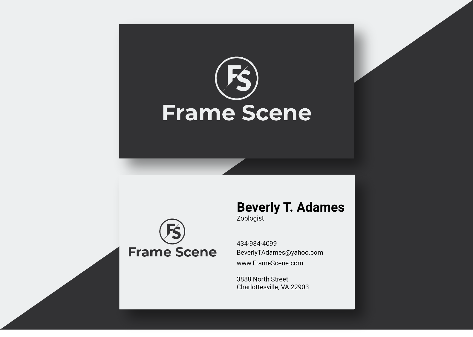 I will design unique minimal business card design