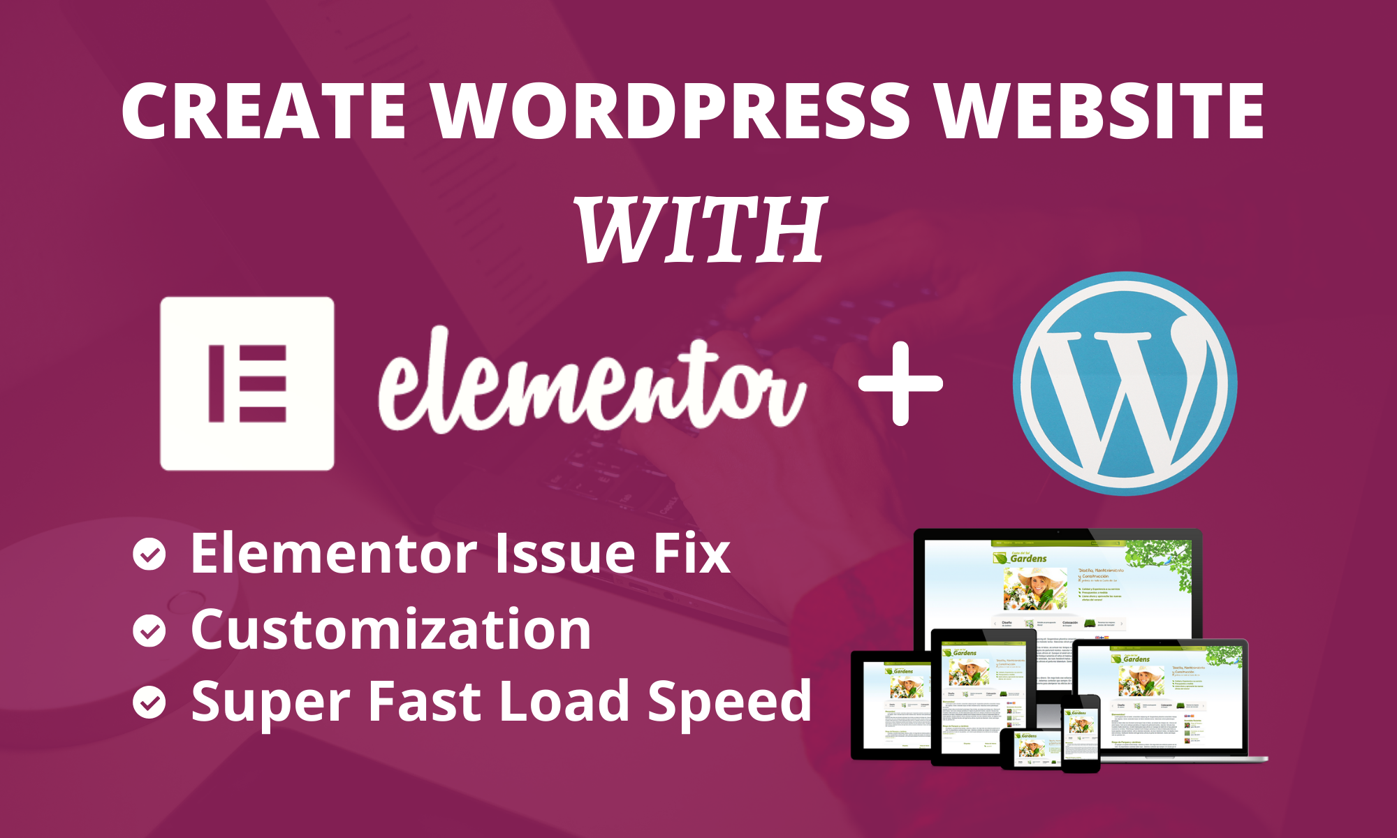 I will create a responsive wordpress website or landi...
