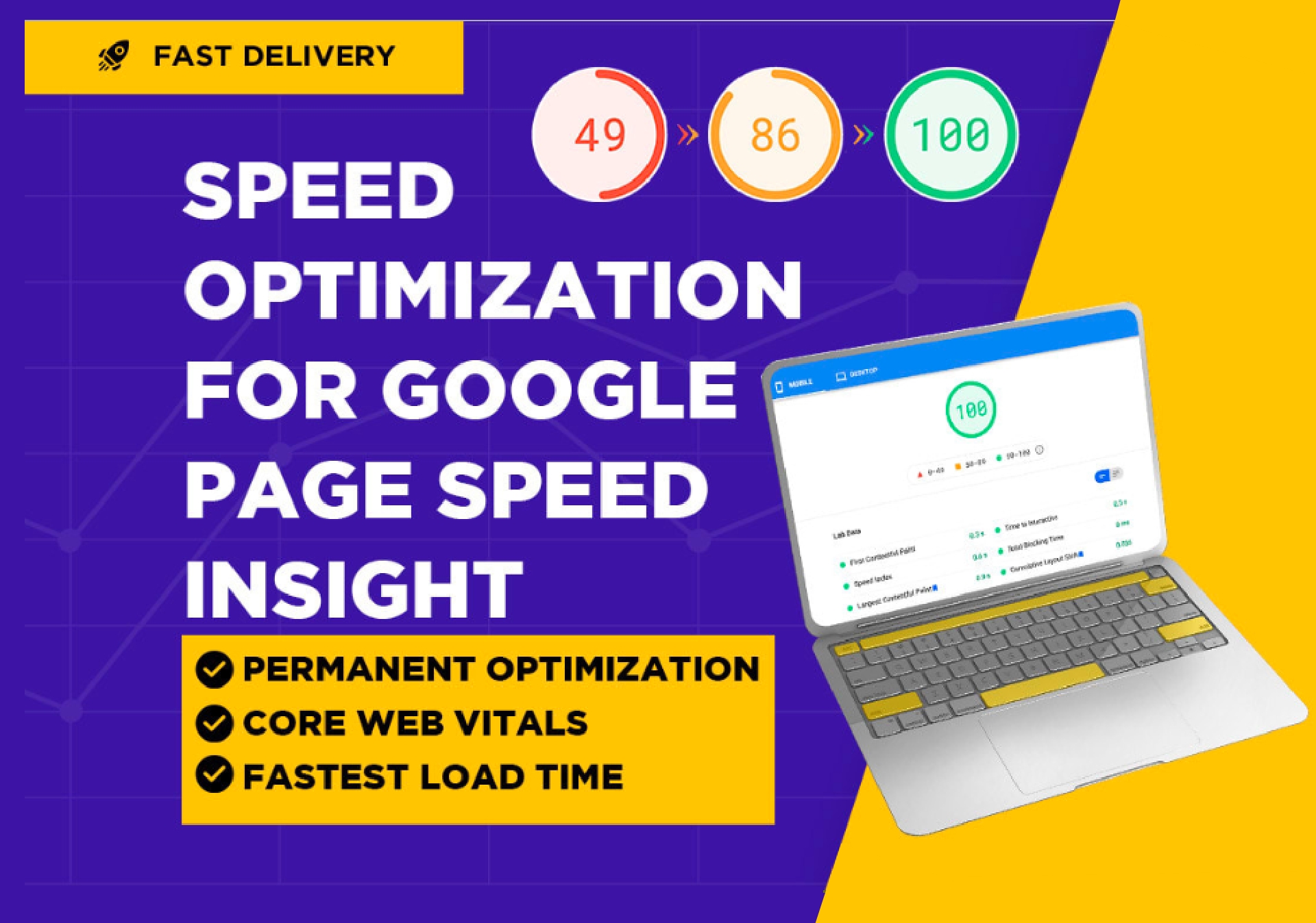 I will increase WordPress speed optimization for goog...