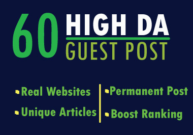 Write And Publish Guest Post On 60 Websites High DA b...