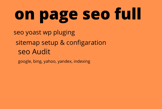 on page seo full service yoast, google, yahoo, bin...