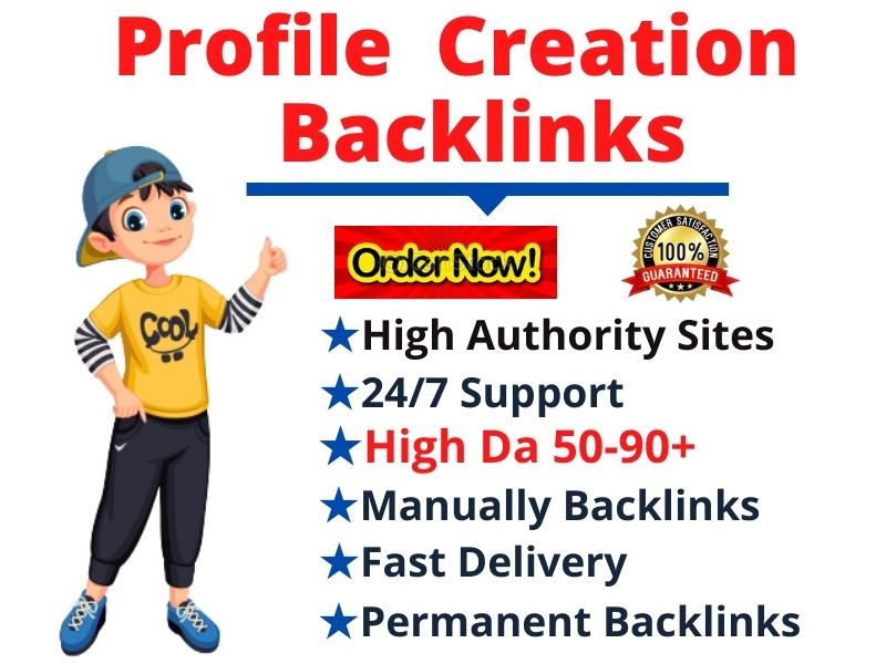 I will Create Manually 200 High Da Pa Authority Profi...