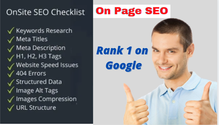 I will do on page SEO and technical on page optimizat...