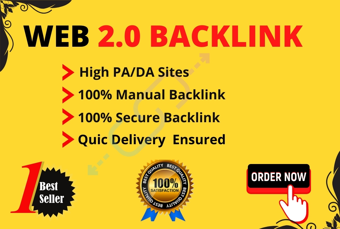 I will make you manually 50 web 2.0 high DA permanent...