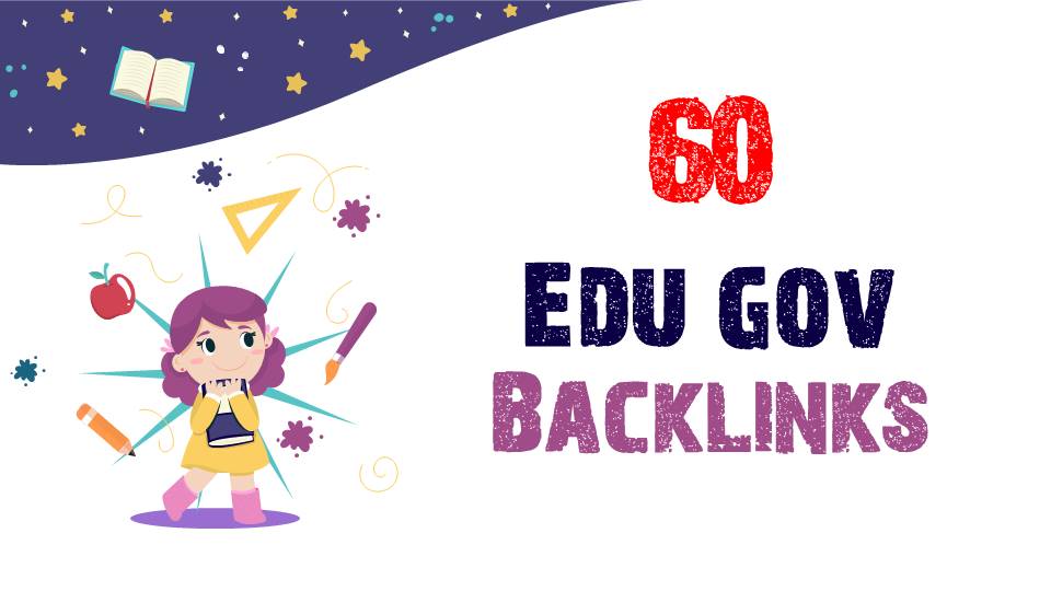 I will do 60 high da premium quality edu gov backlink...